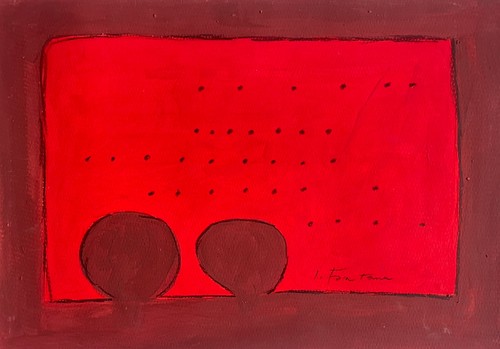 Lucio fontana originale quadro - lucio,