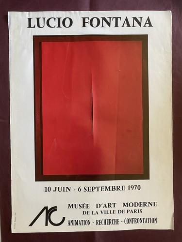 Affiche lucio fontana 1970 art - fontana,